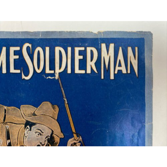 Vintage The Ragtime Soldier Man by Irving Berlin 1912 antique sheet music Jazz - Picture 9 of 12